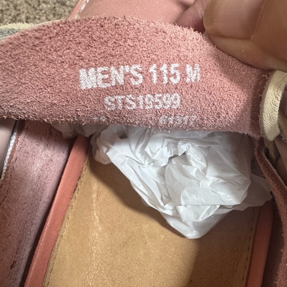 Sperry MENs Light Pink Top-Siders - Picture 5 of 5